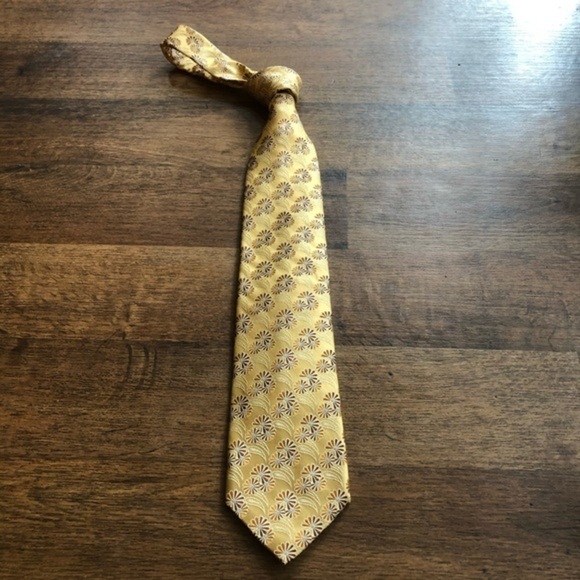 Robert Talbott Beat Of Class Gold Tie - Picture 2 of 8